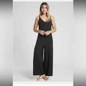 Athleta Black Nighttime Bliss V-Neck Romper